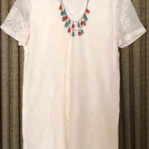 Loft white/ivory dress